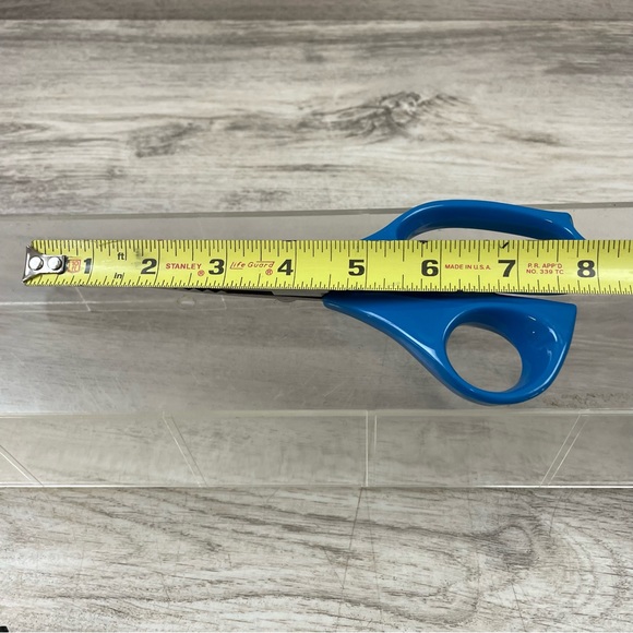 Blue Pinking Shears Crafting Scissors Stainless Made In Japan 8” - Picture 7 of 7